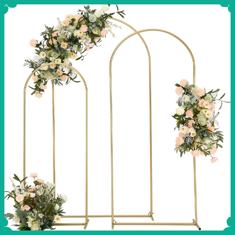 Backdrop Stand Kit - Golden Arch Frame Wedding Stand Party
