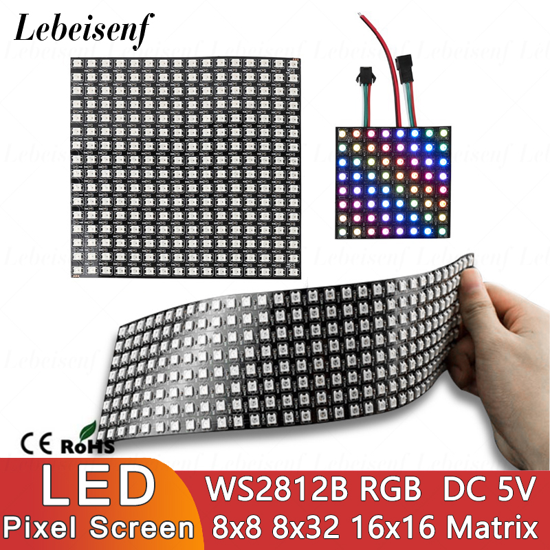 Pixel Art Led Panel - LED Digital Pixels Screen WS2812B SMD