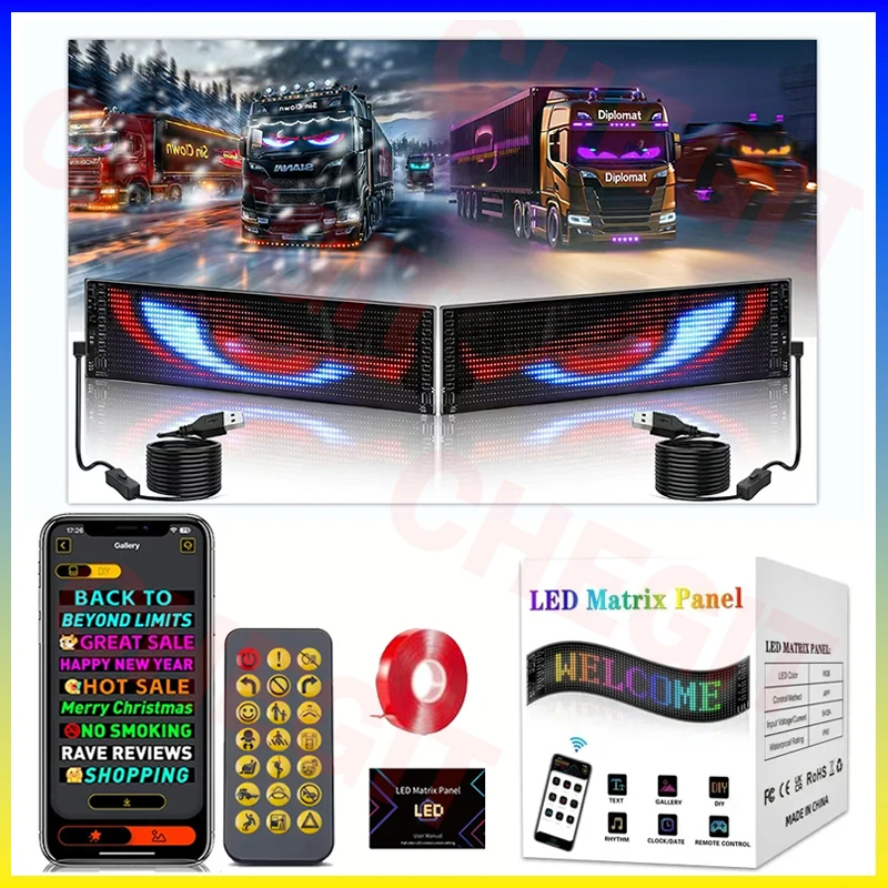 Pixel Art Led Panel - Led Display Truck Eye Car Sign
