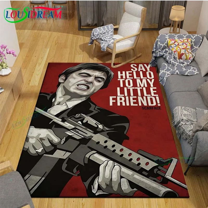Photography Yoga - Movie Godfather S-Scarface Carpet Room Decor
