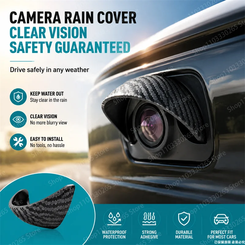 Camera Rain Cover - Carbon Fiber Textured Rain Cover, Waterproof