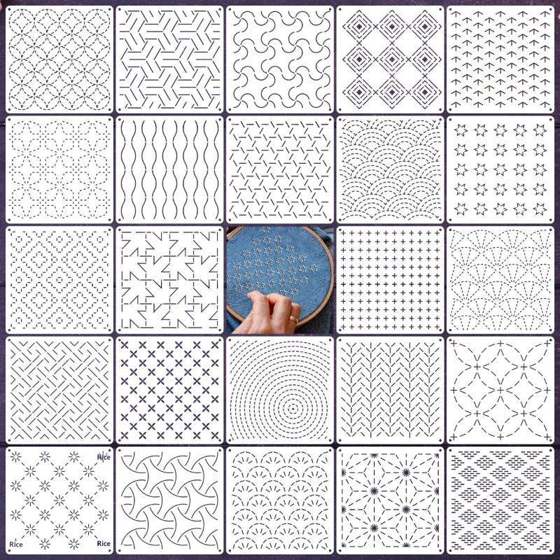 8/9/24/32Pcs DIY Embroidery Pa - Photography Geometry review and price