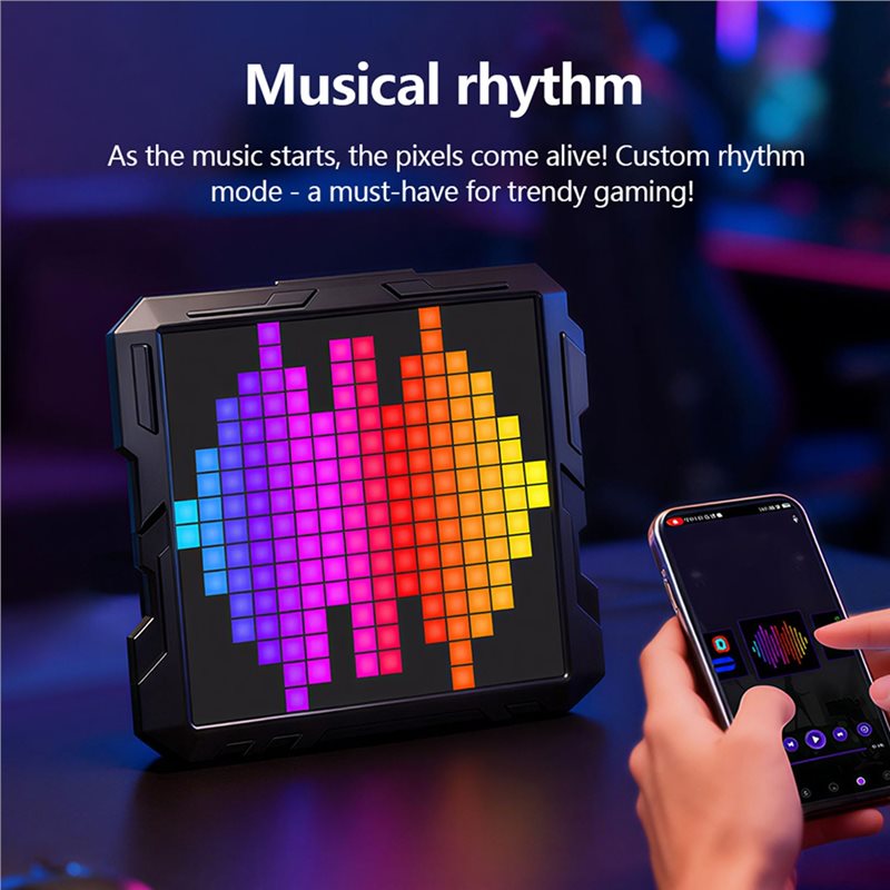 ABGH-Smart Digital Night Light - Pixel Art Led Panel review and price