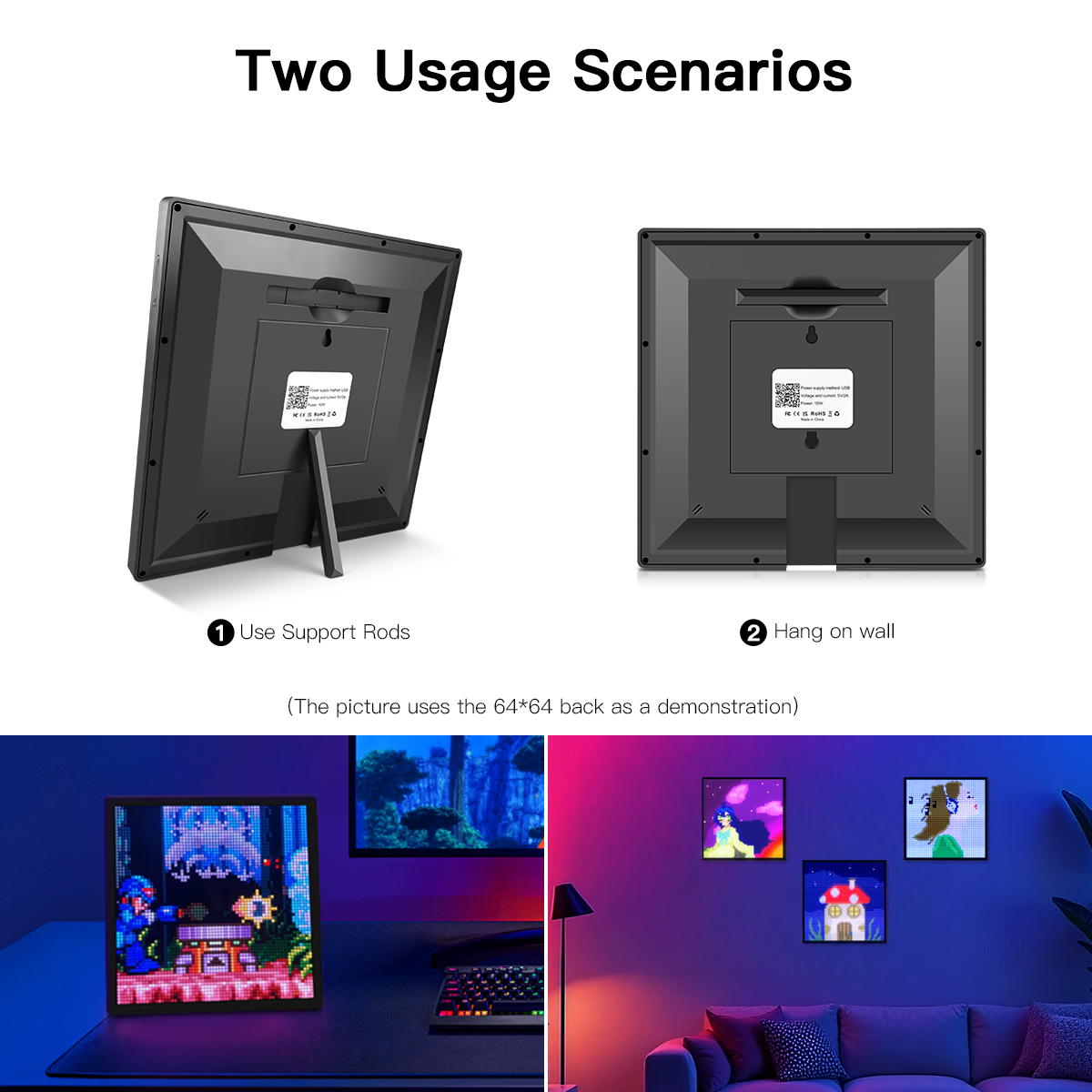 USB Powered Bluetooth Control  - Pixel Art Led Panel review and price