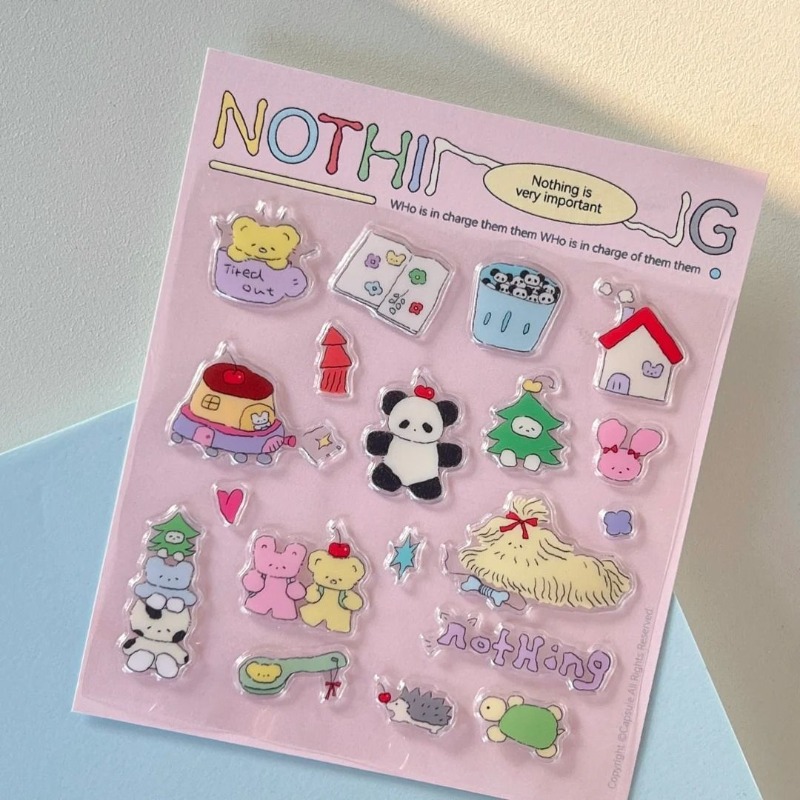 Ins Cute Cartoon 3D Jelly Stic - Photography Journalism review and price