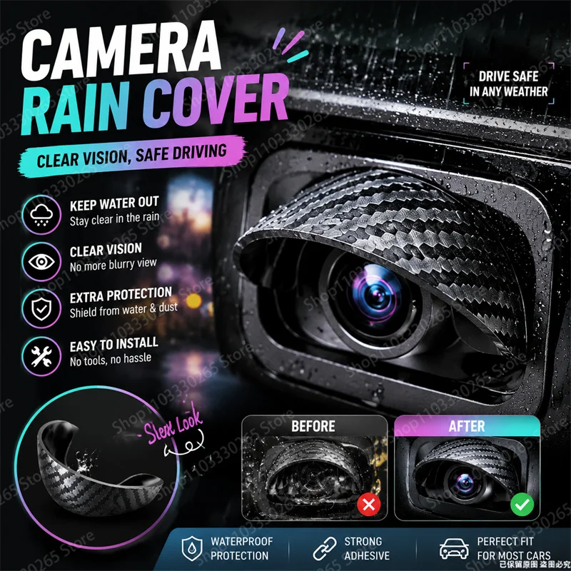 Carbon fiber textured rain cov - Camera Rain Cover review and price
