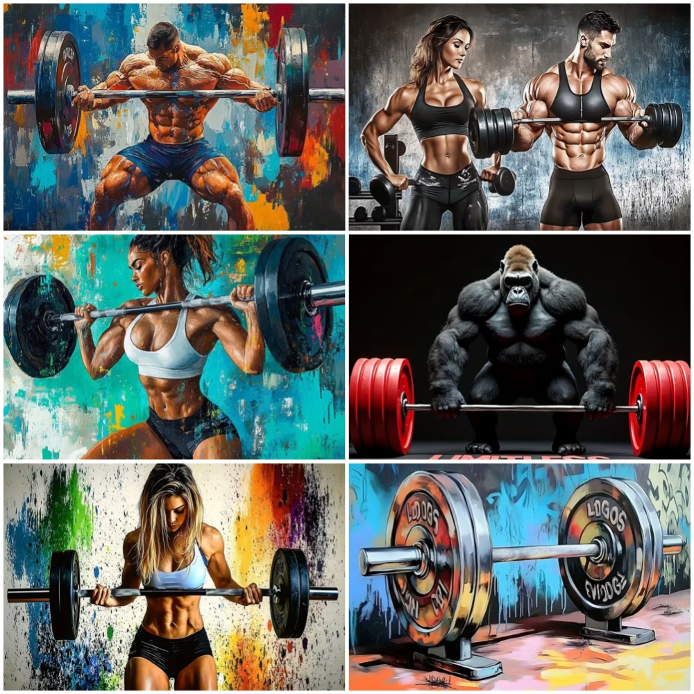 Weightlifting Theme Background - Photography Sport review and price