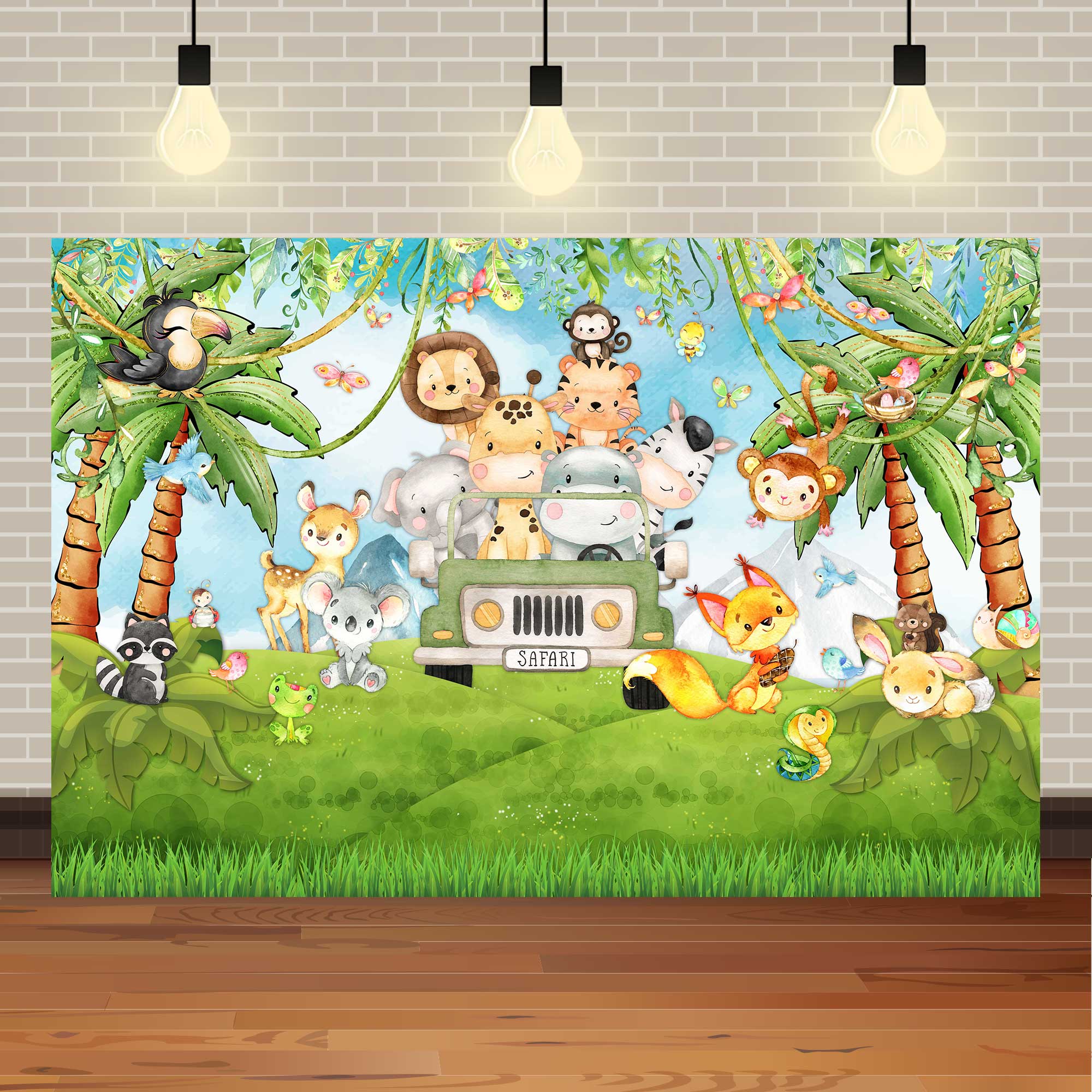 VIKAMA Jungle Zoo Party Backgr - Photography Zoo review and price