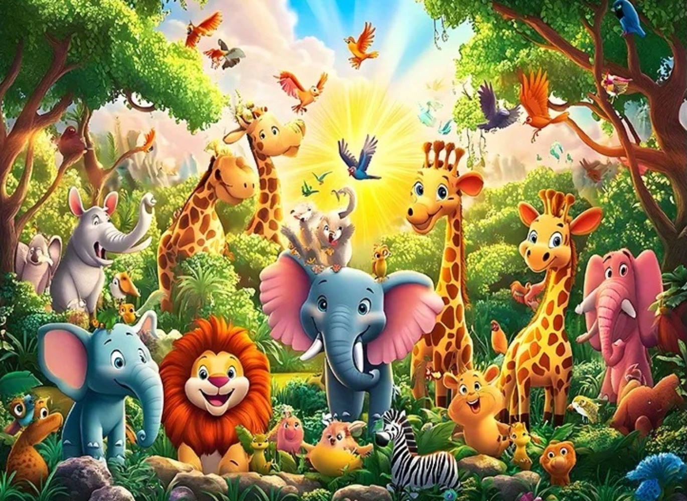 Colorful Wild Zoo Giraffe Elep - Photography Zoo review and price