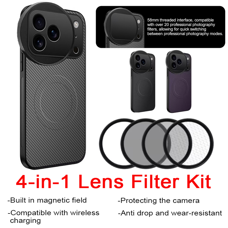 4 in 1 Lens 58mm Mobile Phone  - Nd Filter Set review and price