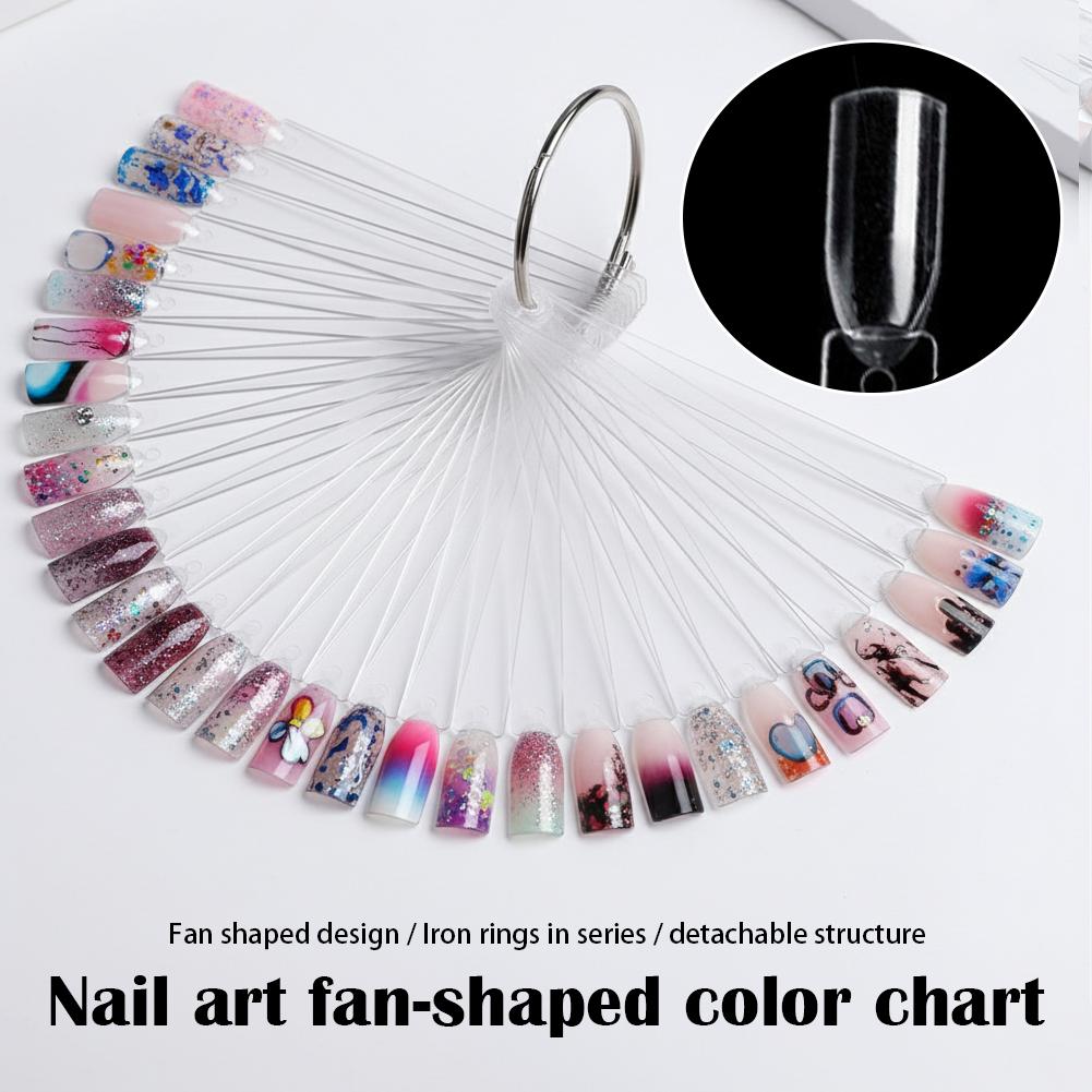 50 Tips Clear Nail Swatches Co - Color Checker Card review and price
