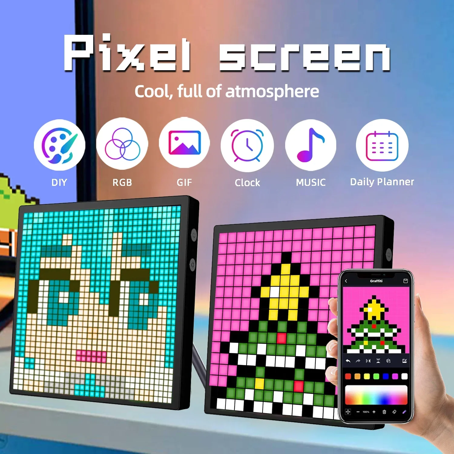 Smart LED Matrix Pixel Display - Pixel Art Led Panel review and price