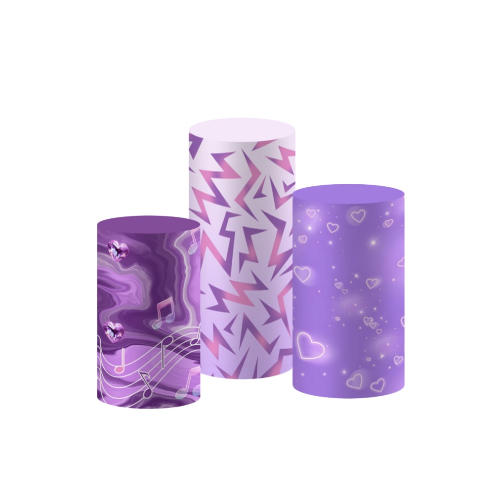 Purple Kpop Music Note Cylinde - Backdrop Stand Kit review and price