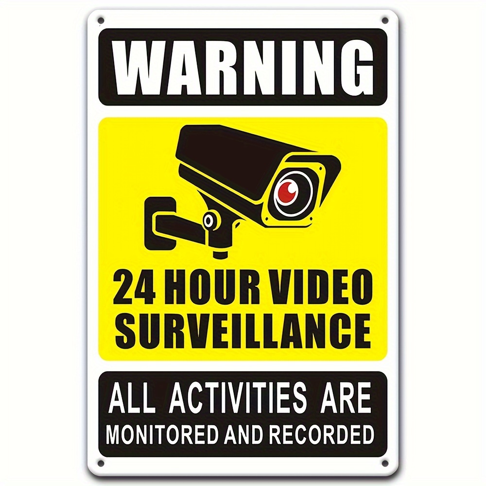 24/7 Video Surveillance Warnin - Photography Icon review and price