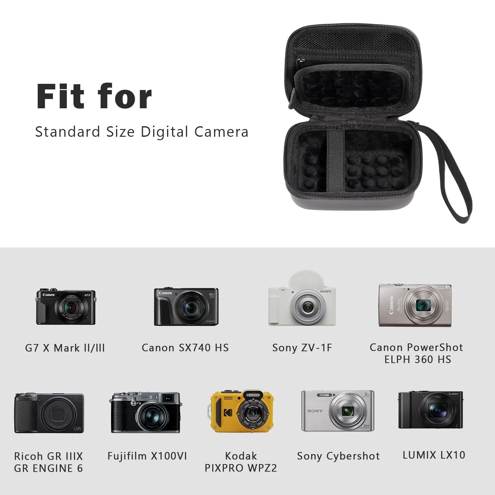 Hard Shell Digital Camera Case - Photography Icon review and price