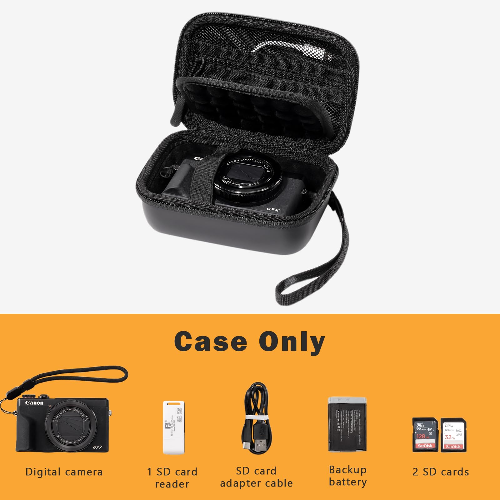 Hard Shell Digital Camera Case - Photography Icon review and price