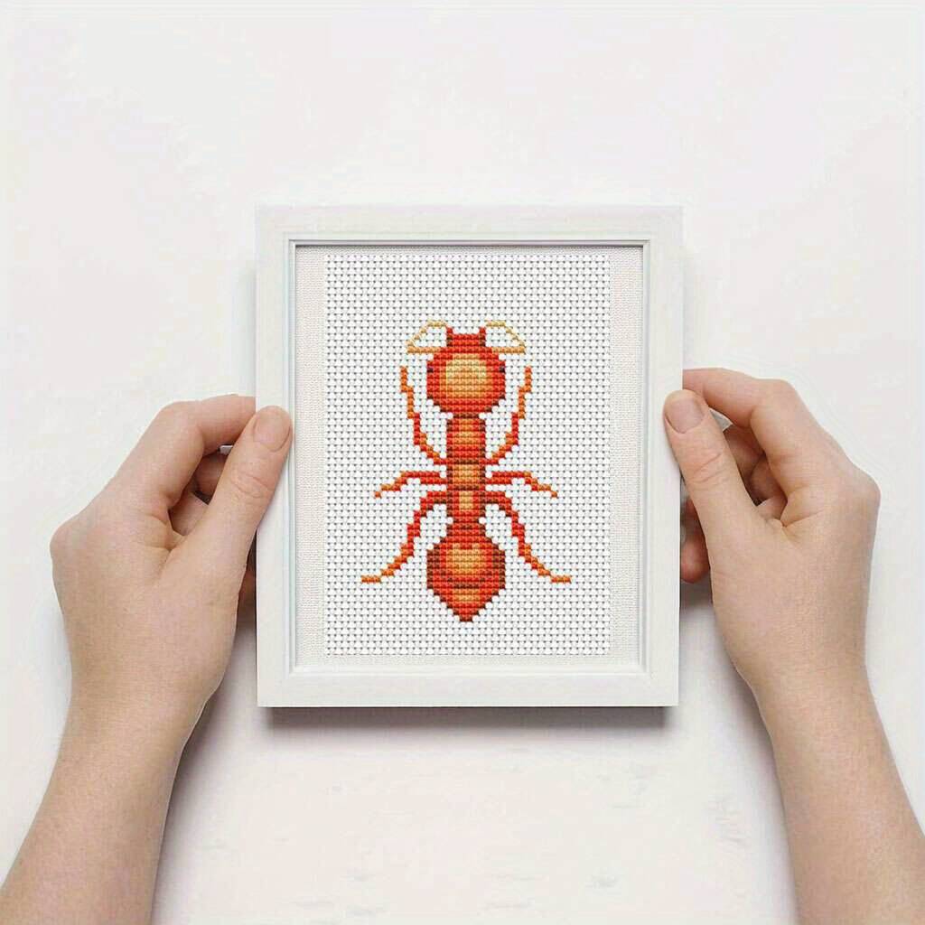 8Pcs Insect Cross Stitch Embro - Photography Geometry review and price