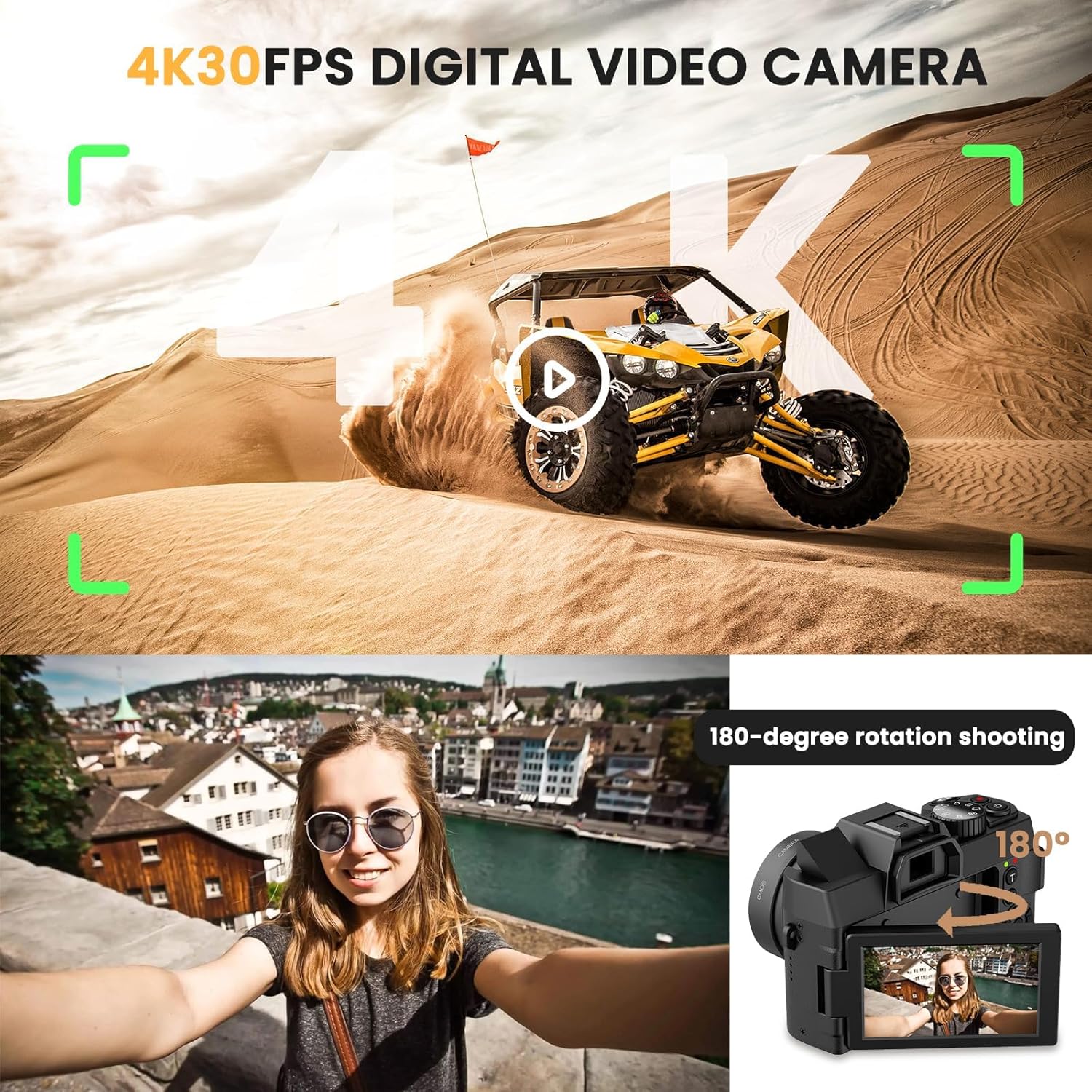 48MP Digital Camera with WiFi  - Photography Zoom review and price