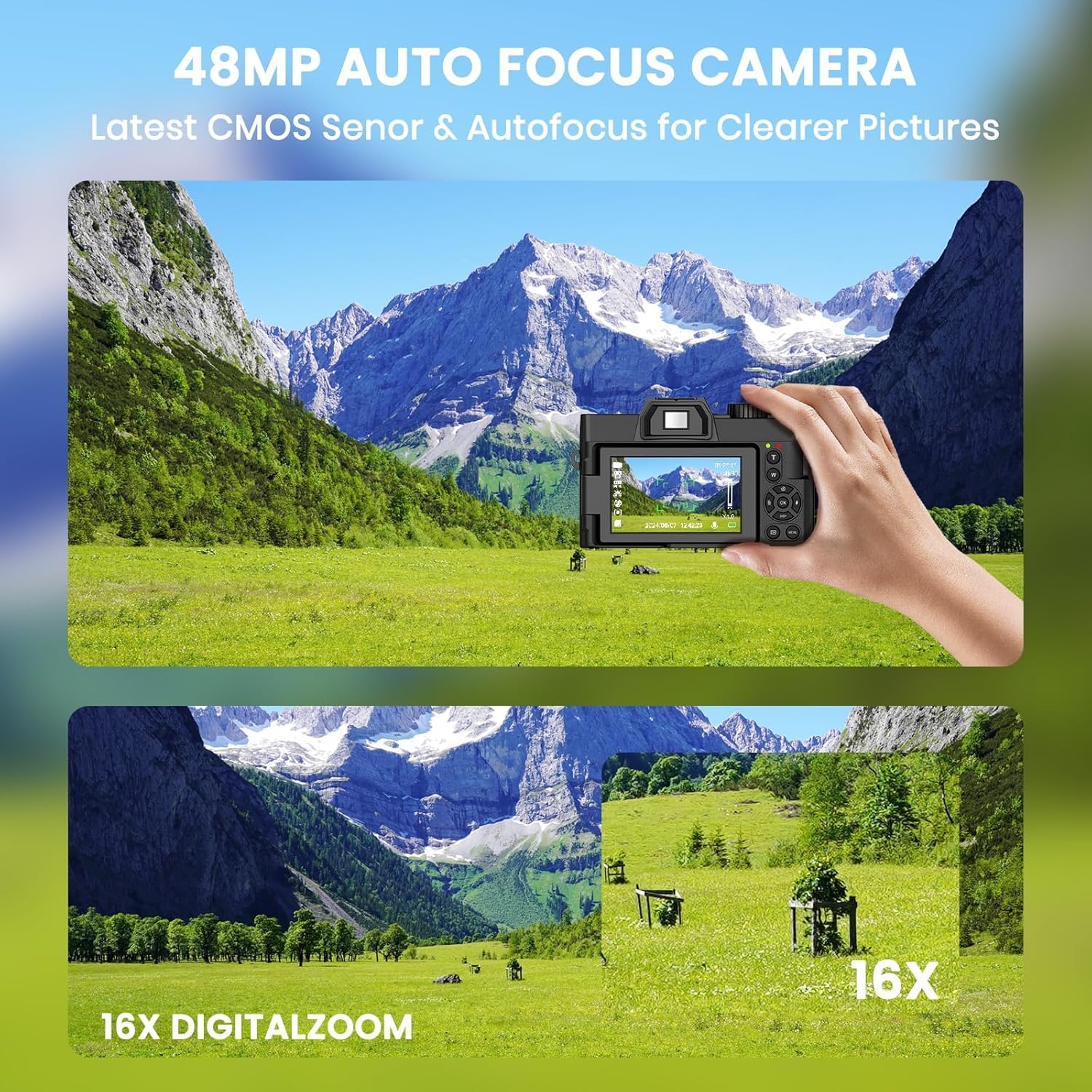 48MP Digital Camera with WiFi  - Photography Zoom review and price