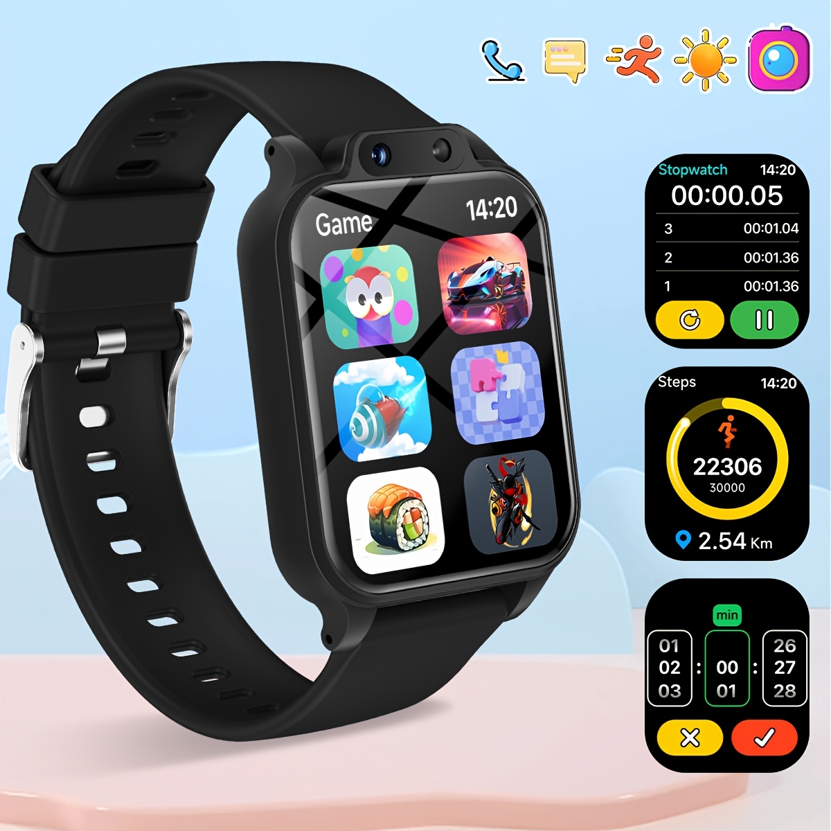 Youngsters's Smart Watch with  - Photography Game review and price