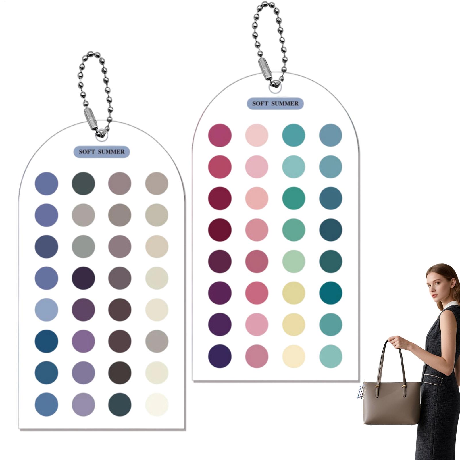2Pcs Soft Summer Color Cards C - Color Checker Card review and price