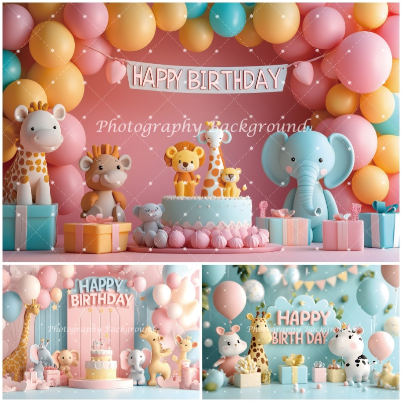 Jungle Animals Happy Birthday  - Photography Zoo review and price