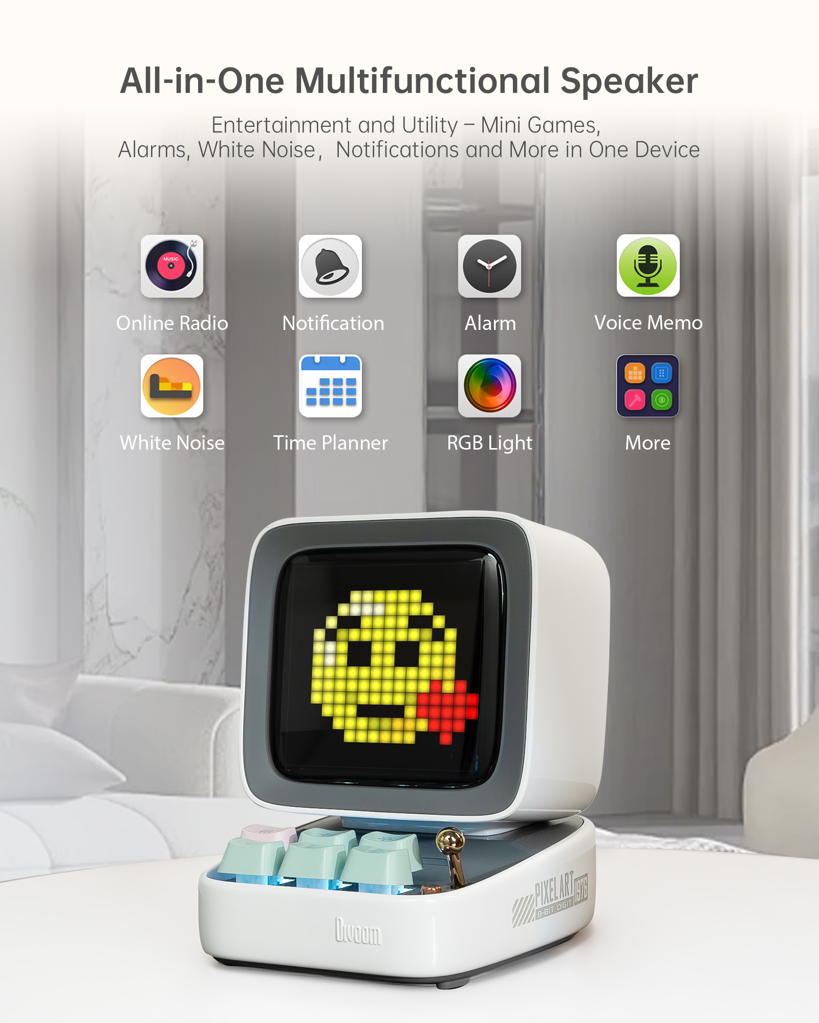 Divoom Ditoo-Pro Speaker Mini  - Pixel Art Led Panel review and price