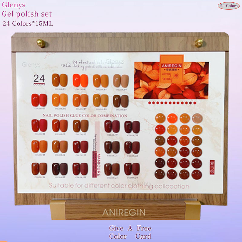 Vintage Brown 24 Color Nail Po - Color Checker Card review and price