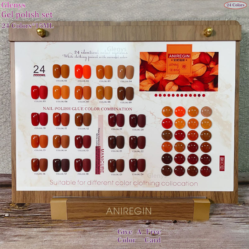 Vintage Brown 24 Color Nail Po - Color Checker Card review and price