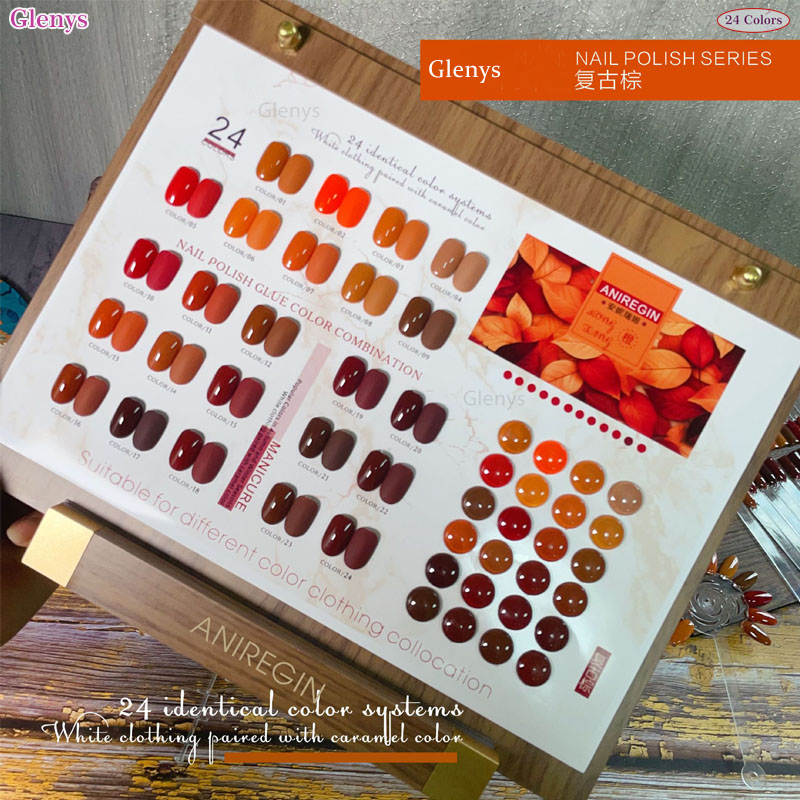 Vintage Brown 24 Color Nail Po - Color Checker Card review and price