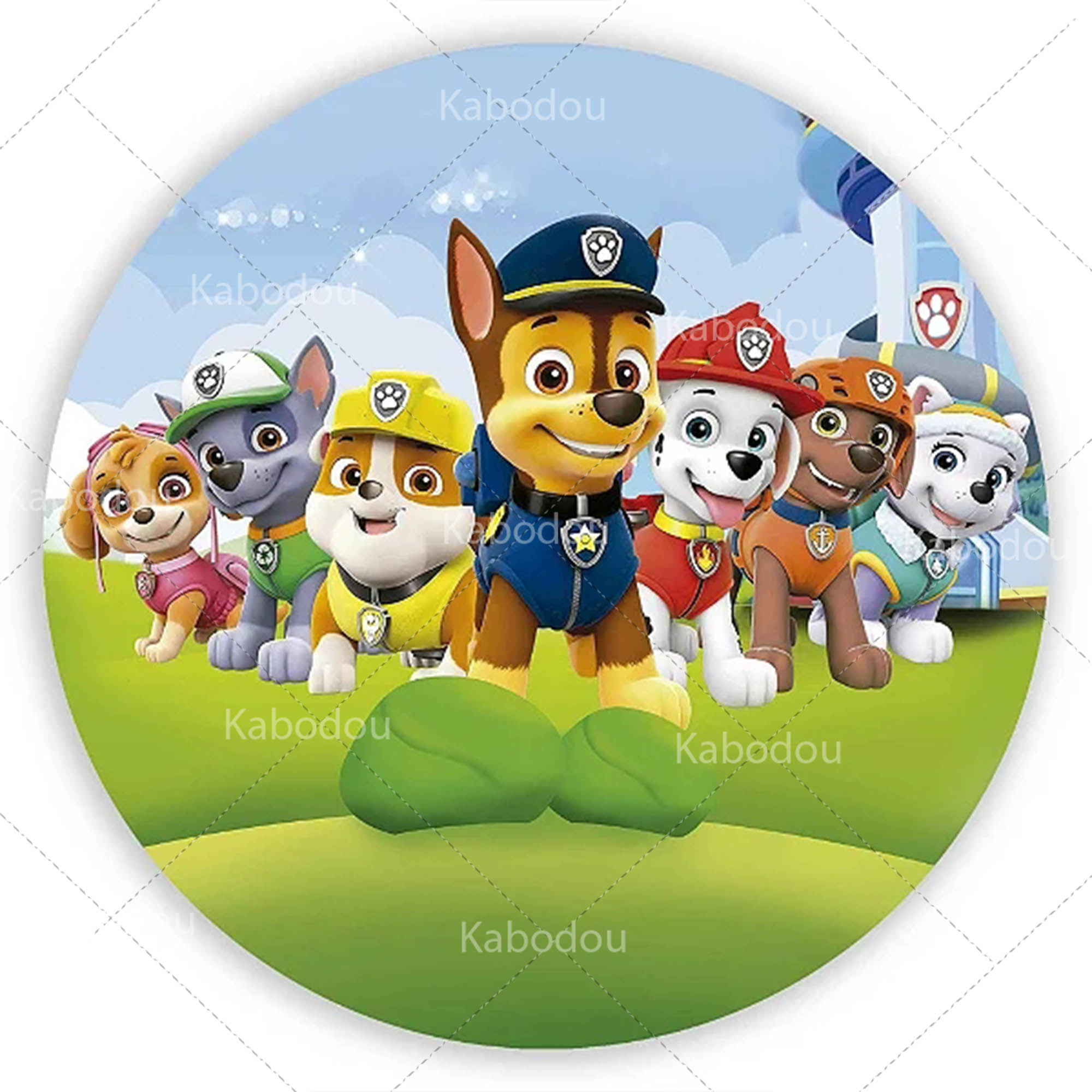 Paws Patrols Round Backdrop Do - Photography Sport review and price