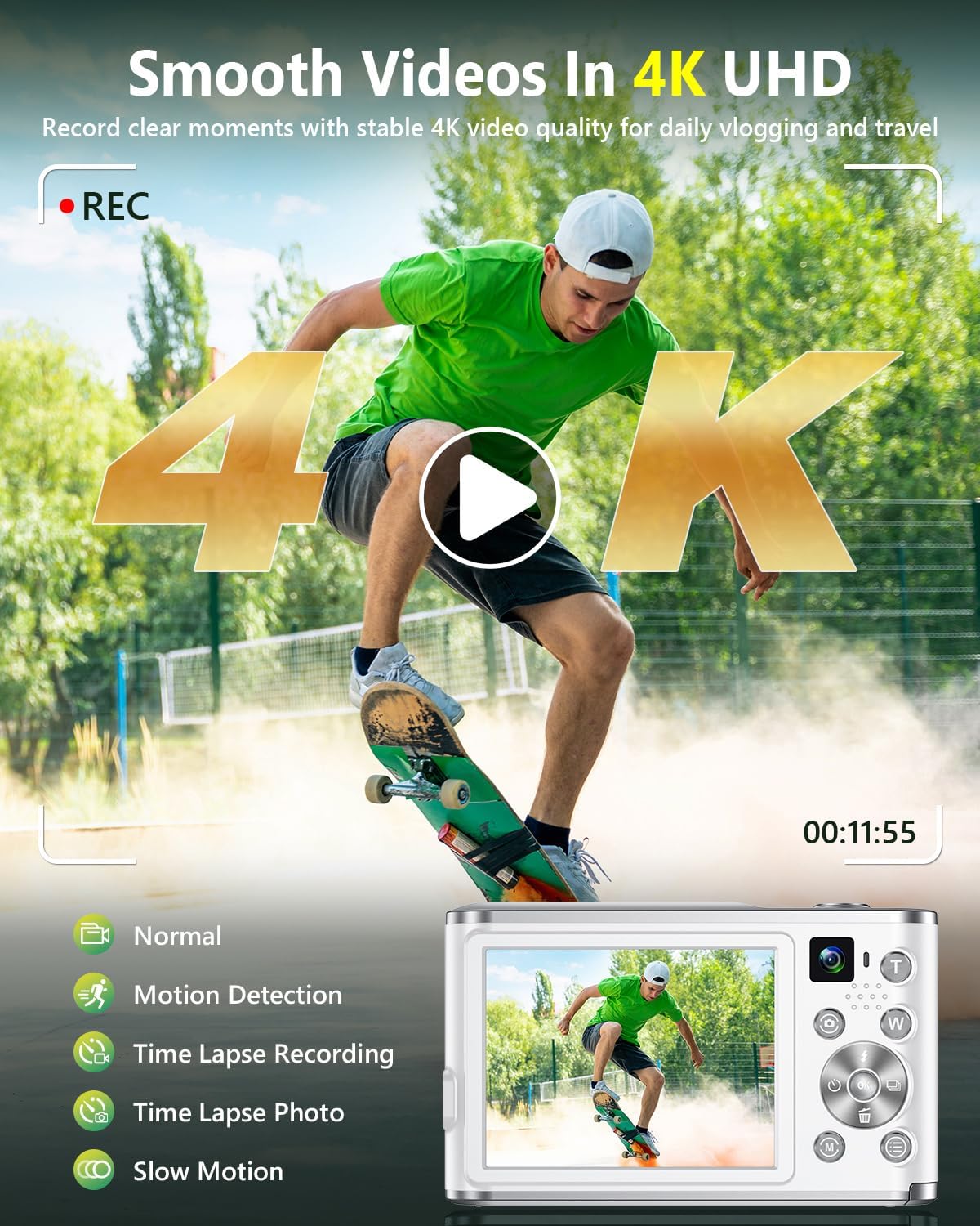 4K Digital Camera for Vlogging - Photography Zoom review and price