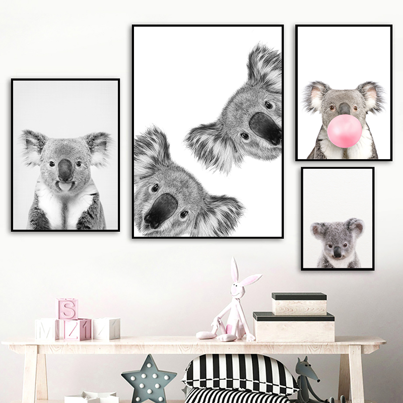 Koala Print Black and White Pi - Photography Zoo review and price